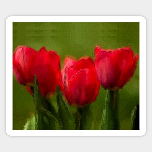 Red Tulips Sticker